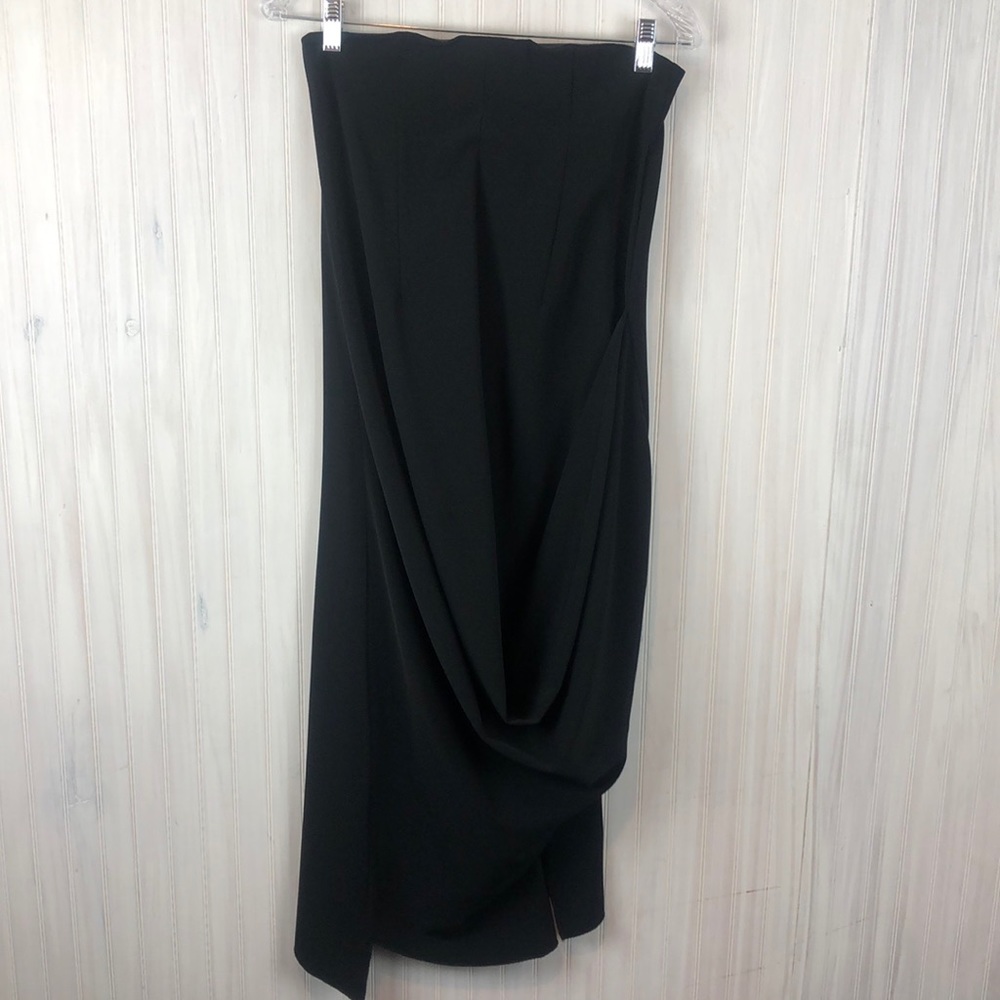 ELM DESIGN TEAM STRAPLESS ASYMMETRICAL DRESS